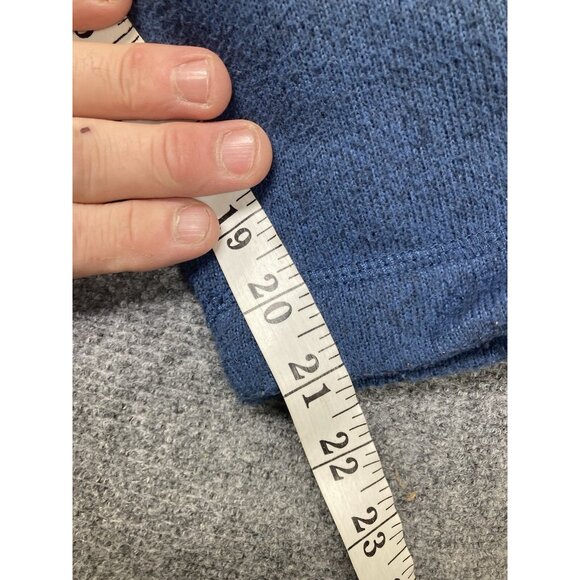 G.H. Bass 1/4 Zip Fleece Pullover Men’s Size XXL Blue Long Sleeve - Picture 4 of 6